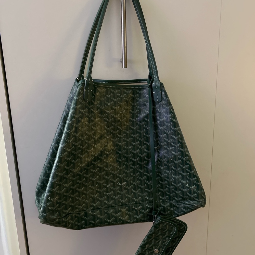 Elegant Green Designer Tote Bag